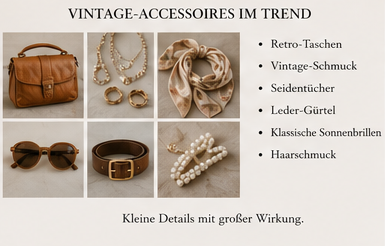 Thema nachhaltige Mode und Second-Hand-Kleidung in erdigen und kühlen Tönen, kombiniert mit minimalistischen Icons für Recycling und Nachhaltigkeit.