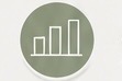 Minimalistisches Balkendiagramm-Symbol als Darstellung von Stilanalyse, persönlicher Entwicklung und individueller Stilberatung.