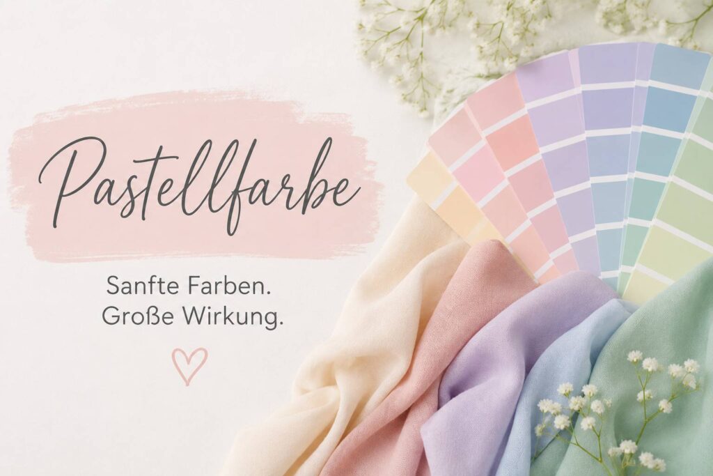 Pastellfarben in sanften Rosa-, Blau-, Grün-, und Lilatönen als Farbpalette für Farbberatung und Stilanalyse
